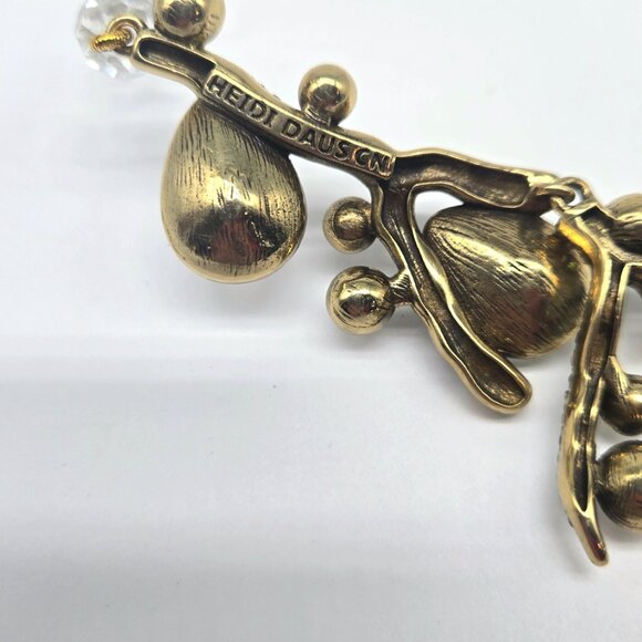 Heidi Daus Budding Branch Aurora Borealis Swarovski Crystal Coral Necklace NIB - Picture 11 of 11